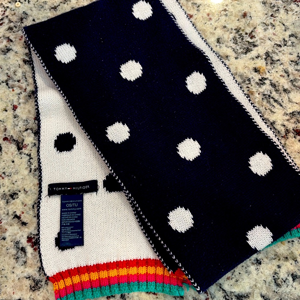 Tommy Hilfiger double sided kids scarf one size